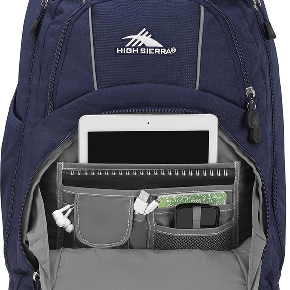 High Sierra Freewheel Wheeled Laptop Backpack, True Navy, 20.5 x 13.5 x 8-Inch - Picture 14 of 14